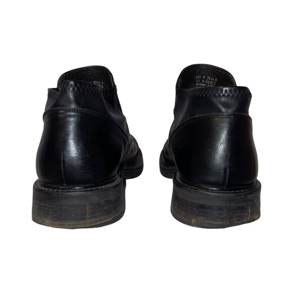 Kenneth Cole New York Black Leather Chukka Boots Mens 9 Made Italy Slip On